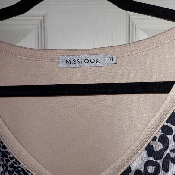 Womens misslook leopard print top size xl - Picture 5 of 7